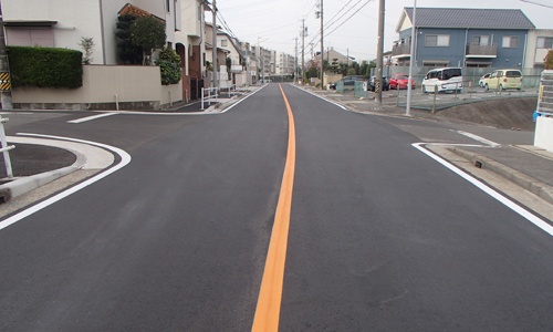 名東区内　舗装完了