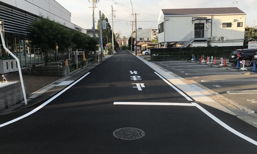 瑞穂区内　舗装完了